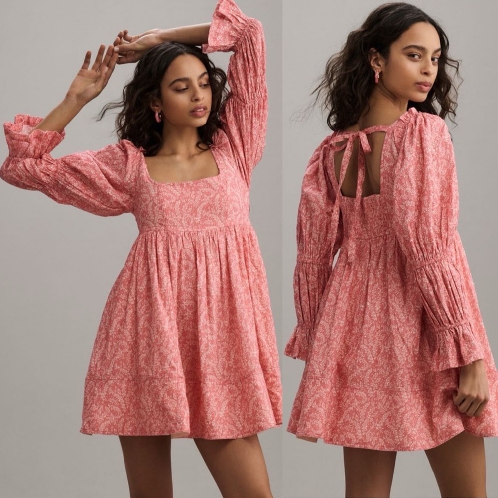 Pilcro Square Neck Babydoll Dress XXS